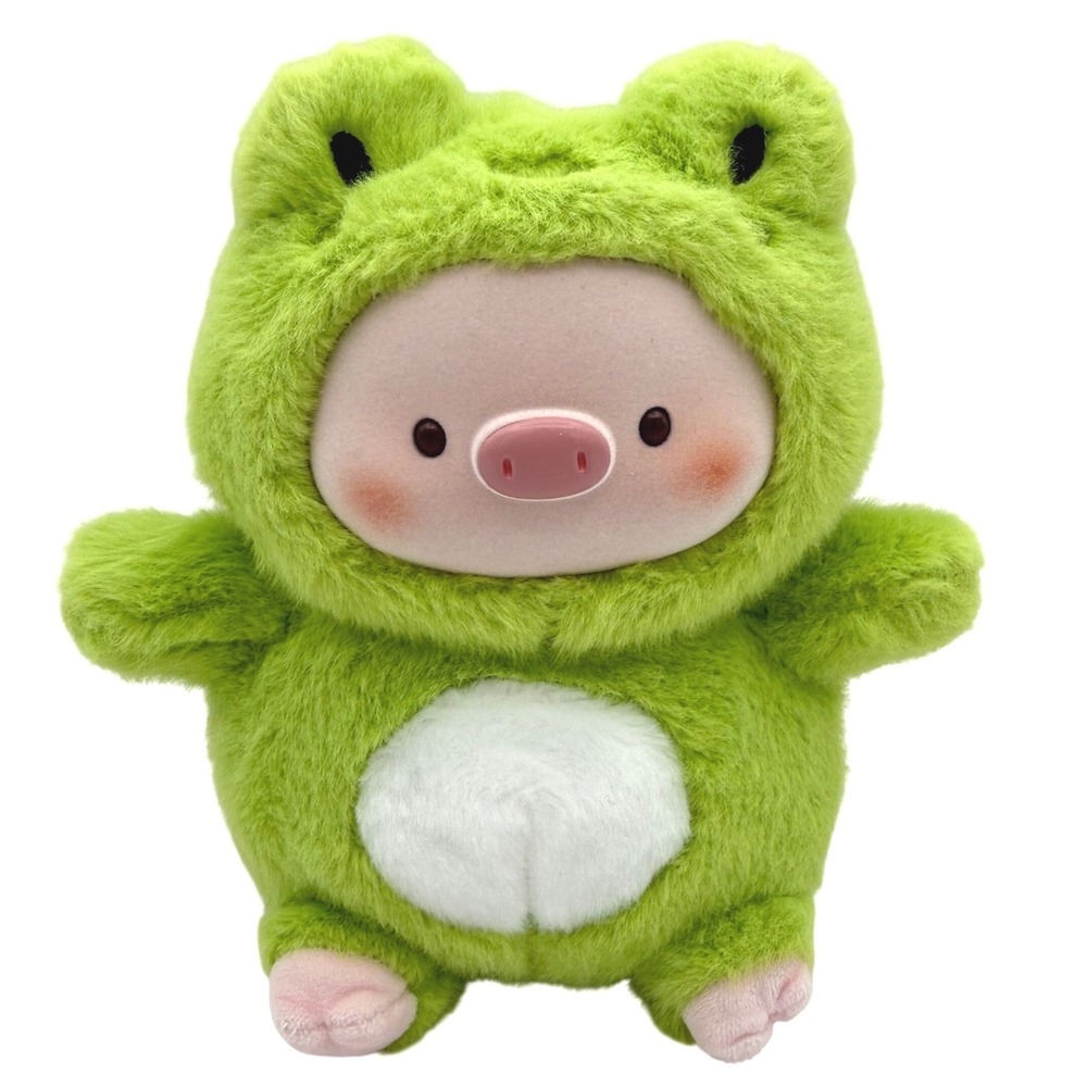 GEEGEEPIG Rich Pig Can Fly Series Plush Toy Frog Green Kawaii Pig 7" Blind Bag
